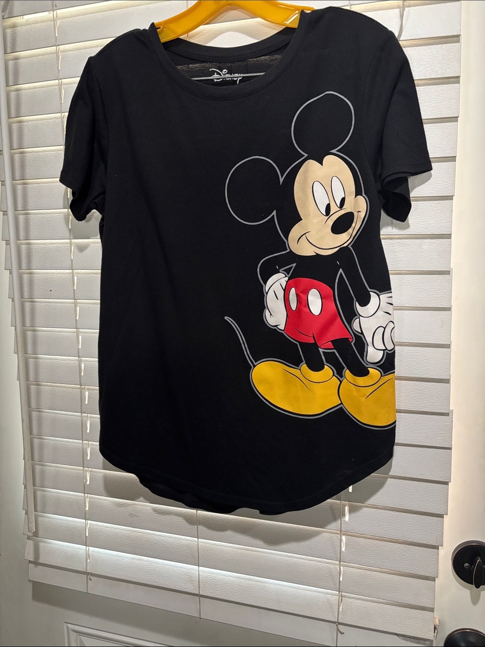 Disney Black Tee with Classic Mickey Graphic